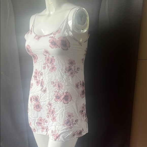 Brandy Melville Pink White Ruched Mini Dress - Picture 5 of 6